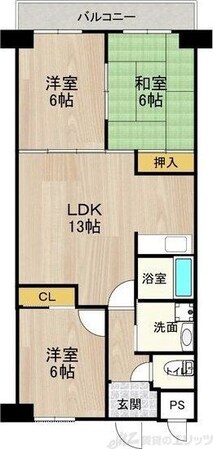 エクセレント千里丘の物件間取画像